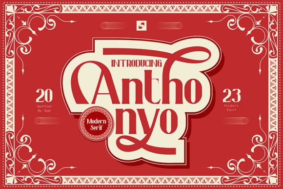 Anthonyo: A Timeless Serif Font for Elegant Branding