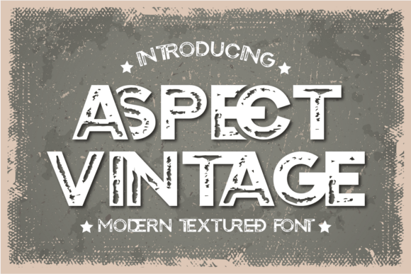 Aspect Vintage: A Bold, Nostalgic Display Font for Campaign Clarity