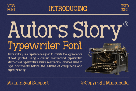 Autors Story: A Serif Font That Makes Your Brand Feel Thoughtful & Timeless