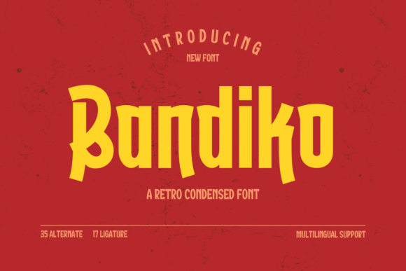 Bandiko: A Retro-Condensed Sans Serif That Elevates Small Business Branding