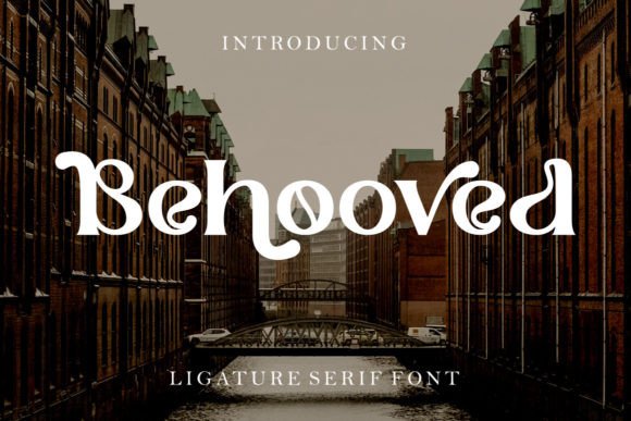 Behooved Serif Font for Handmade Labels & Printables