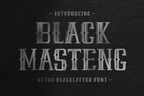 Black Masteng: A Bold Blackletter Font for Standout Branding