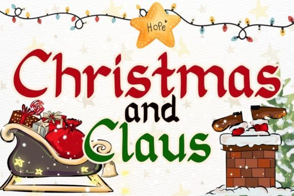 Christmas and Claus Font: Your Bold, Festive Display Typeface