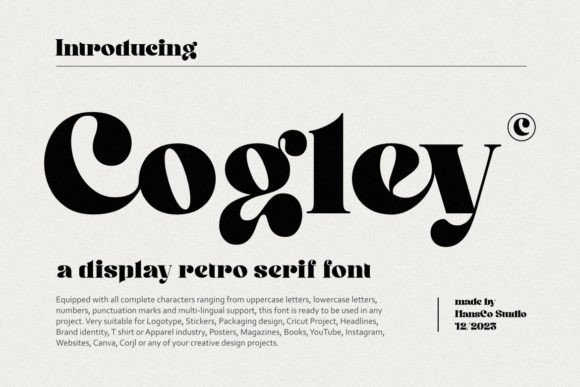 Cogley Font: A Vintage Serif That Makes Your Brand Feel Thoughtful