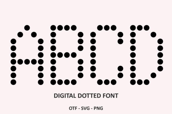 Digital Dotted: A Playful Yet Polished Dot Font for Modern Web Design