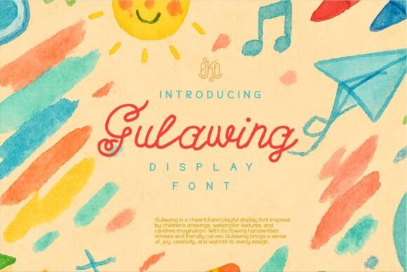Gulawing: A Retro Script Font for Editorial Charm
