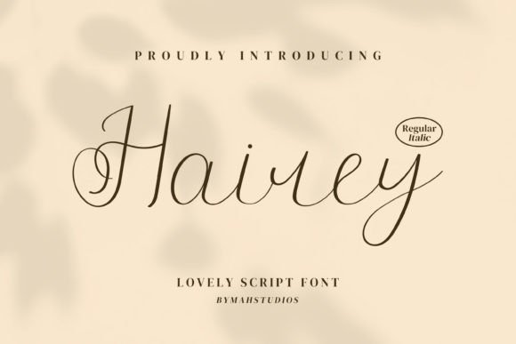 Hairey: A Modern Script Font for Digital Branding