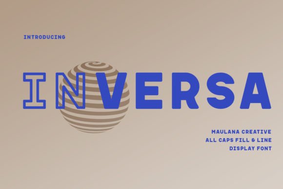 Inversa: A Bold, 70s-Inspired Sans Serif Font for Real Business Branding