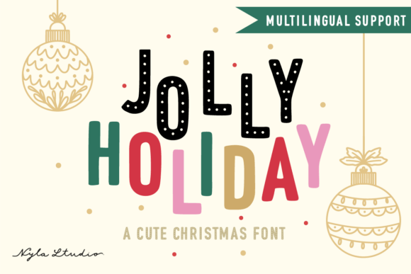 Jolly Holiday: A Playful Christmas Typeface for Campaign Visuals