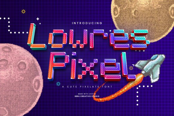 Lowres Pixel: A Playful, Nostalgic Sans Serif Font for Handmade Makers