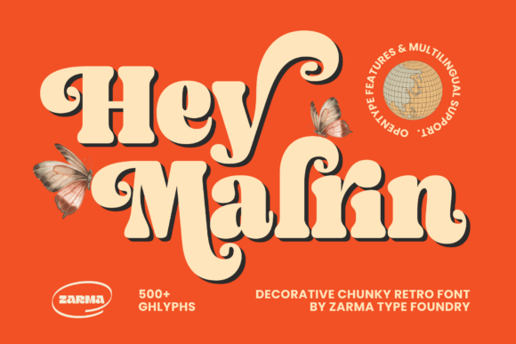 Malrin: A Chunky Retro Serif Font That Stands Out