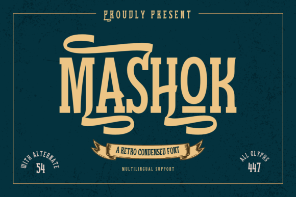 Mashok: A Vintage Serif Font for Editorial Charm