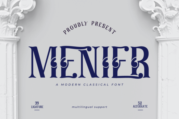 Menier: A Retro Serif Font That Strengthens Your Brand