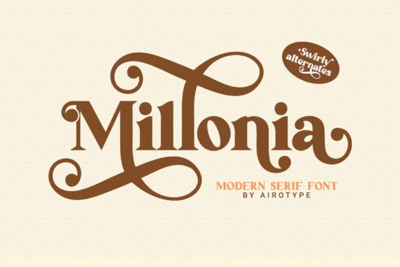 Millonia: A Serif Font That Elevates Your Brand Instantly