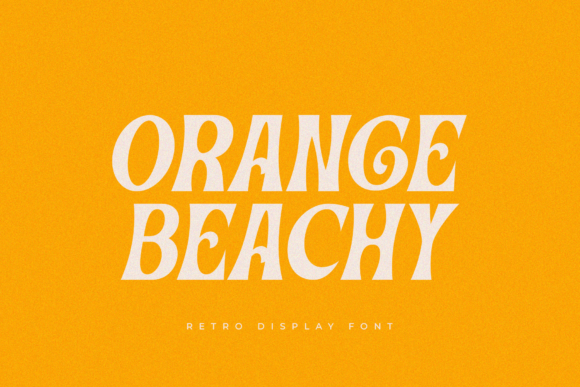 Orange Beachy: A Serif Font That Feels Like Sunset Light