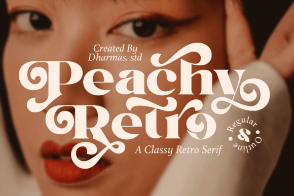Peachy Retro: A Nostalgic Serif Font for Handmade Creators