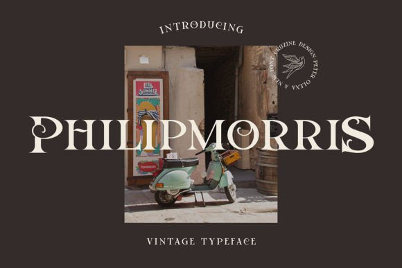 Philipmorris Serif Font for Handmade Labels & Printables