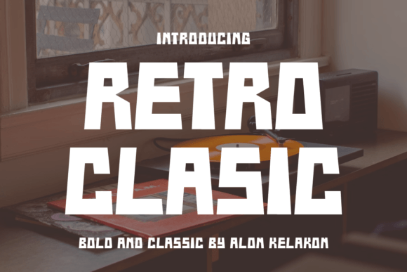 Retro Clasic: A Bold Serif Font for Impactful Web Headlines