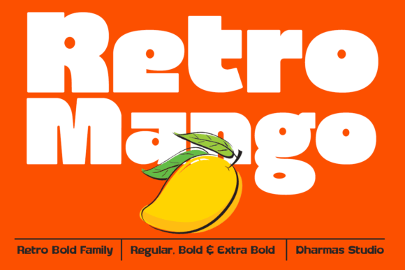 Retro Mango: A Playful Sans Serif Typeface for Editorial Charm