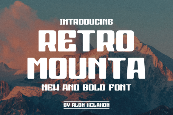 Retro Mounta: A Joyful Sans Serif Display Font for Playful Branding