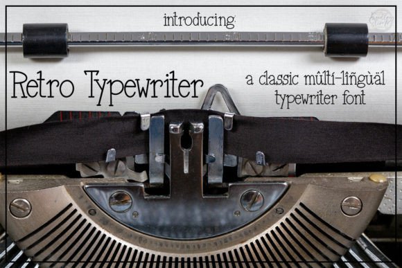Retro Type-writer: A Vintage Sans Serif Font for Handmade Charm