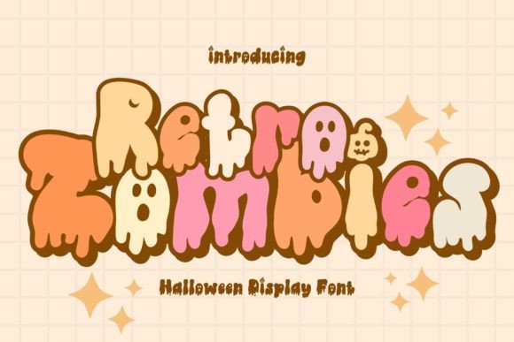 Retro Zombies: A Playful Halloween Typeface for Handmade Creators