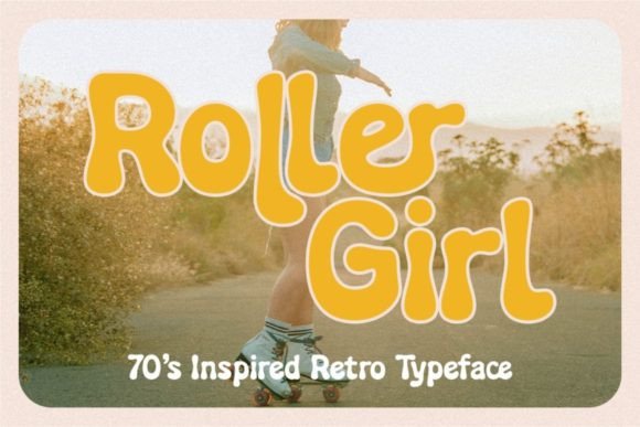Roller Girl: A Retro Serif Font for Lively Digital Branding