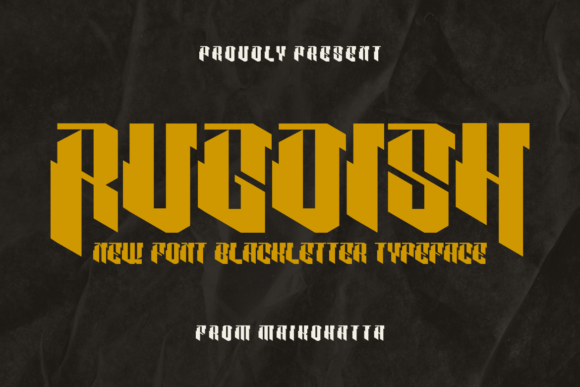 Rugdish: A Bold Blackletter Font for Editorial Impact