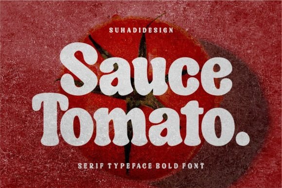 Sauce Tomato: A Bold Retro Serif for Editorial Impact