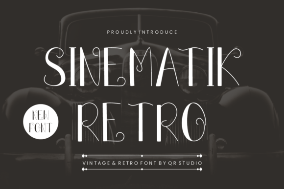 Sinematik Retro: A Decorative Font That Elevates Digital Branding
