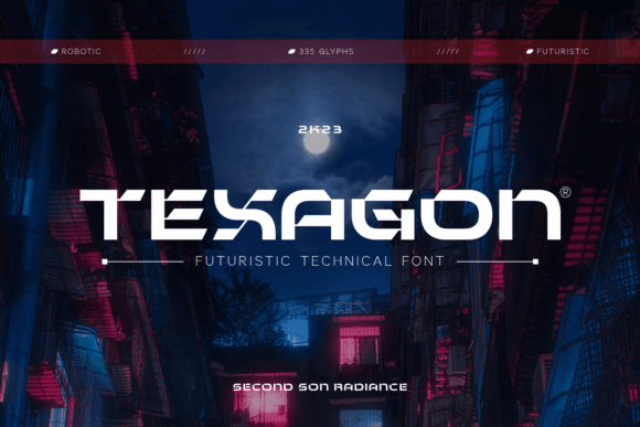 Texagon: A Futuristic Serif Font That Elevates Digital Branding