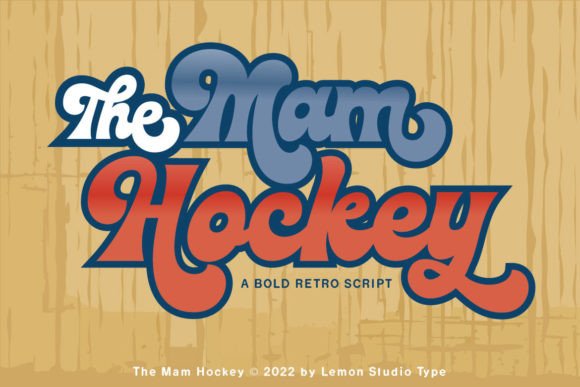 The Mam Hockey Font: A Bold Retro Script That Delivers Charm