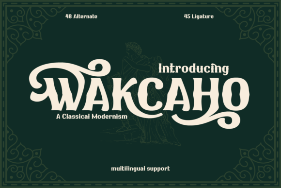 Wakcaho: A Serif Typeface That Anchors Retro-Modern Campaigns